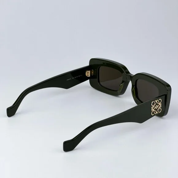 Loewe ANAGRAMLW40101I 96E WomenBRAND NEW Sunglasses Green Brown Rectangular